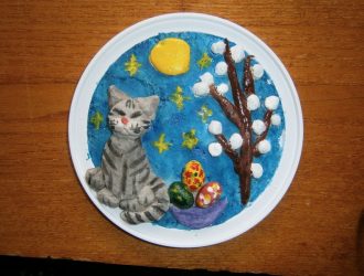 «Пасхальные мотивы из солёного теста»